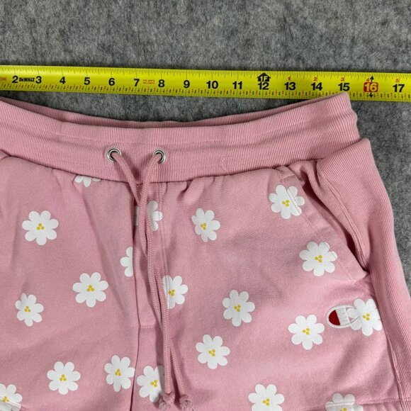 U/O Champion Reverse Weave Pink Daisy Shorts Size Large - Picture 4 of 9